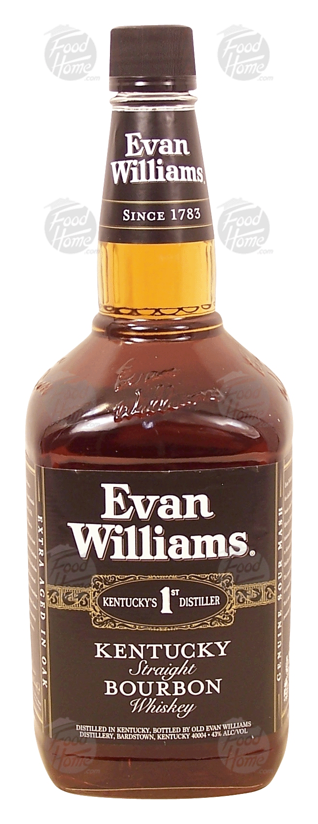 Evan Williams  kentucky straight bouron whiskey, 43% alc. by vol. Full-Size Picture